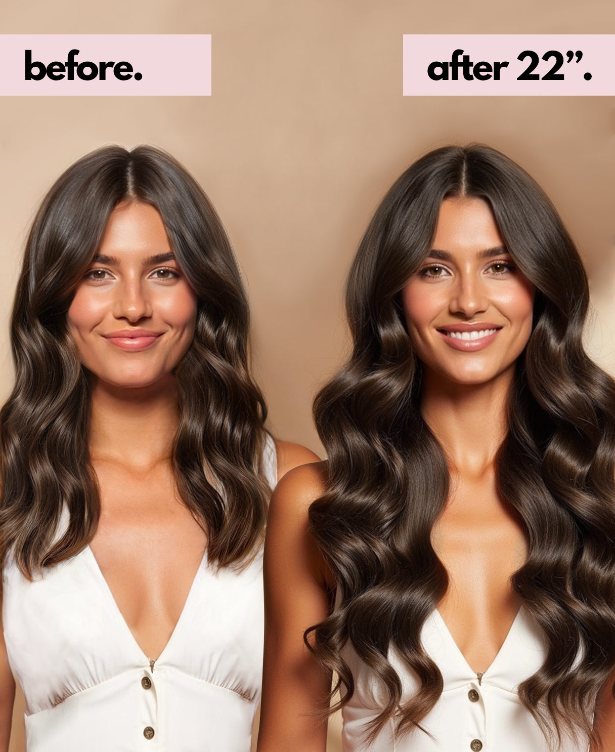 clip-in hair extensions ash brown.