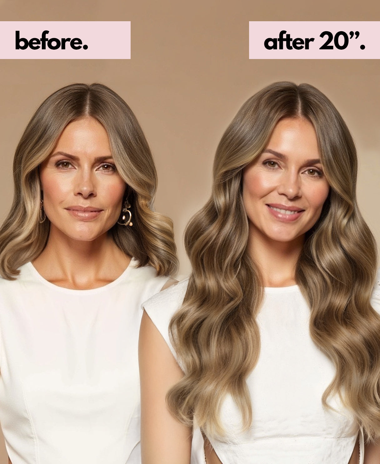 clip-in hair extensions dark blonde.