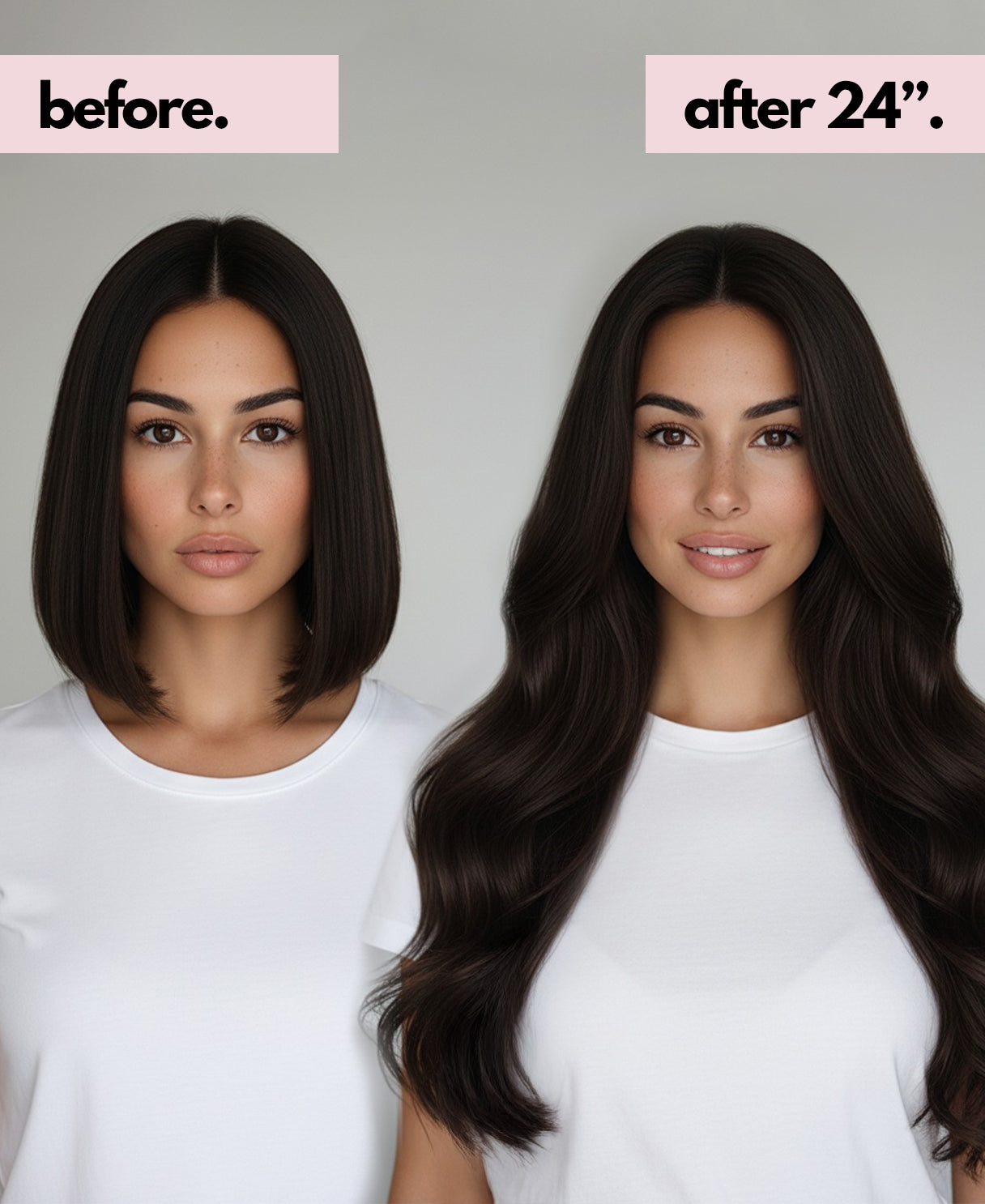 clip-in hair extensions dark brown.