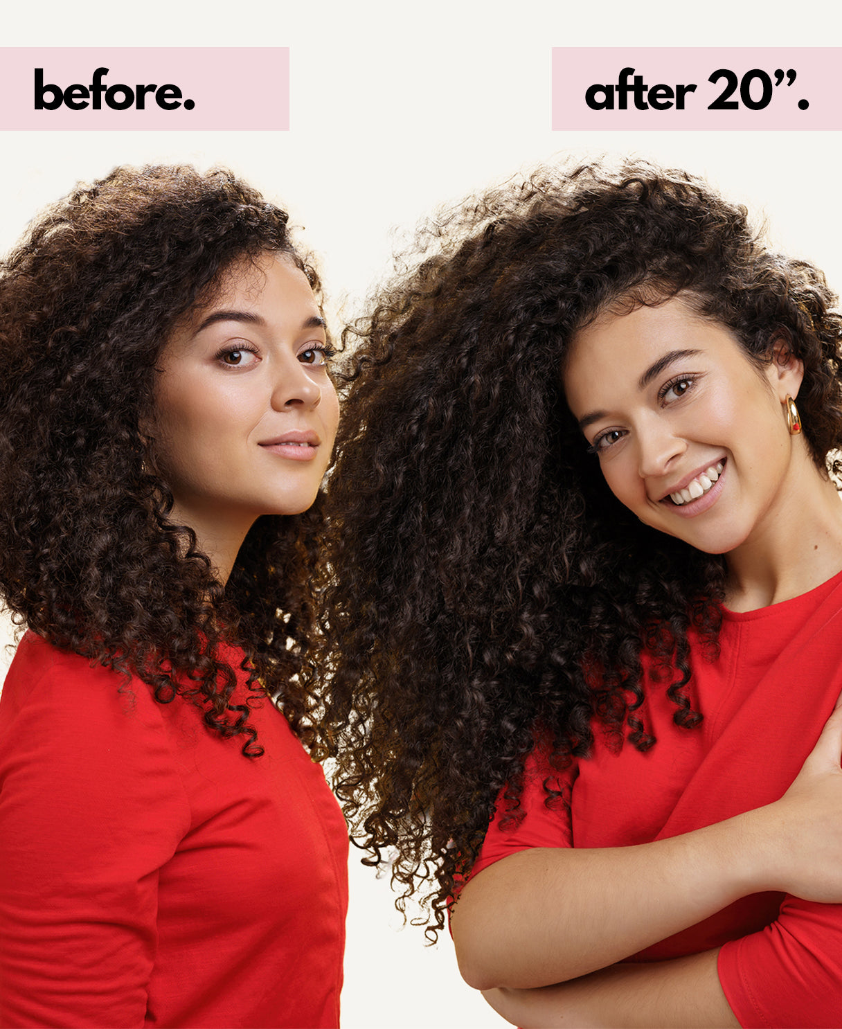 curly (3A curls) clip-in extensions chocolate brown.