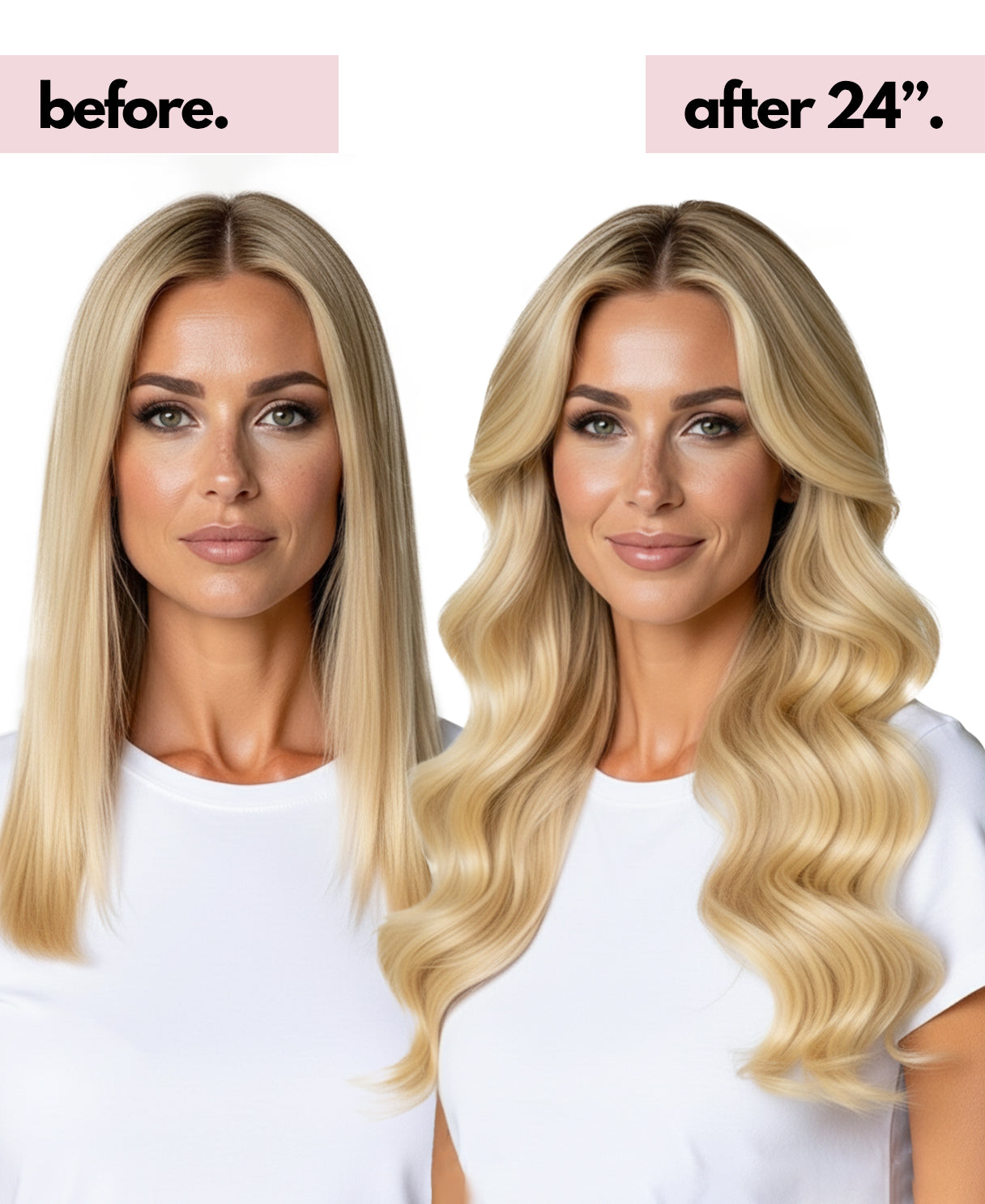 clip-in hair extensions honey blonde.