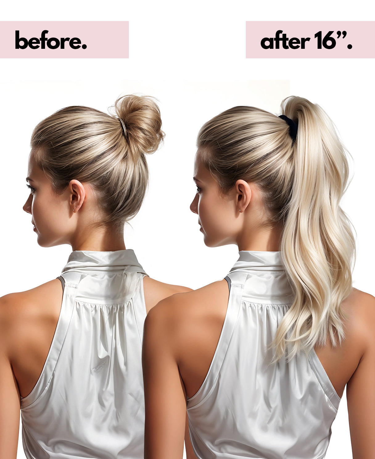 ponytail - icy blonde.