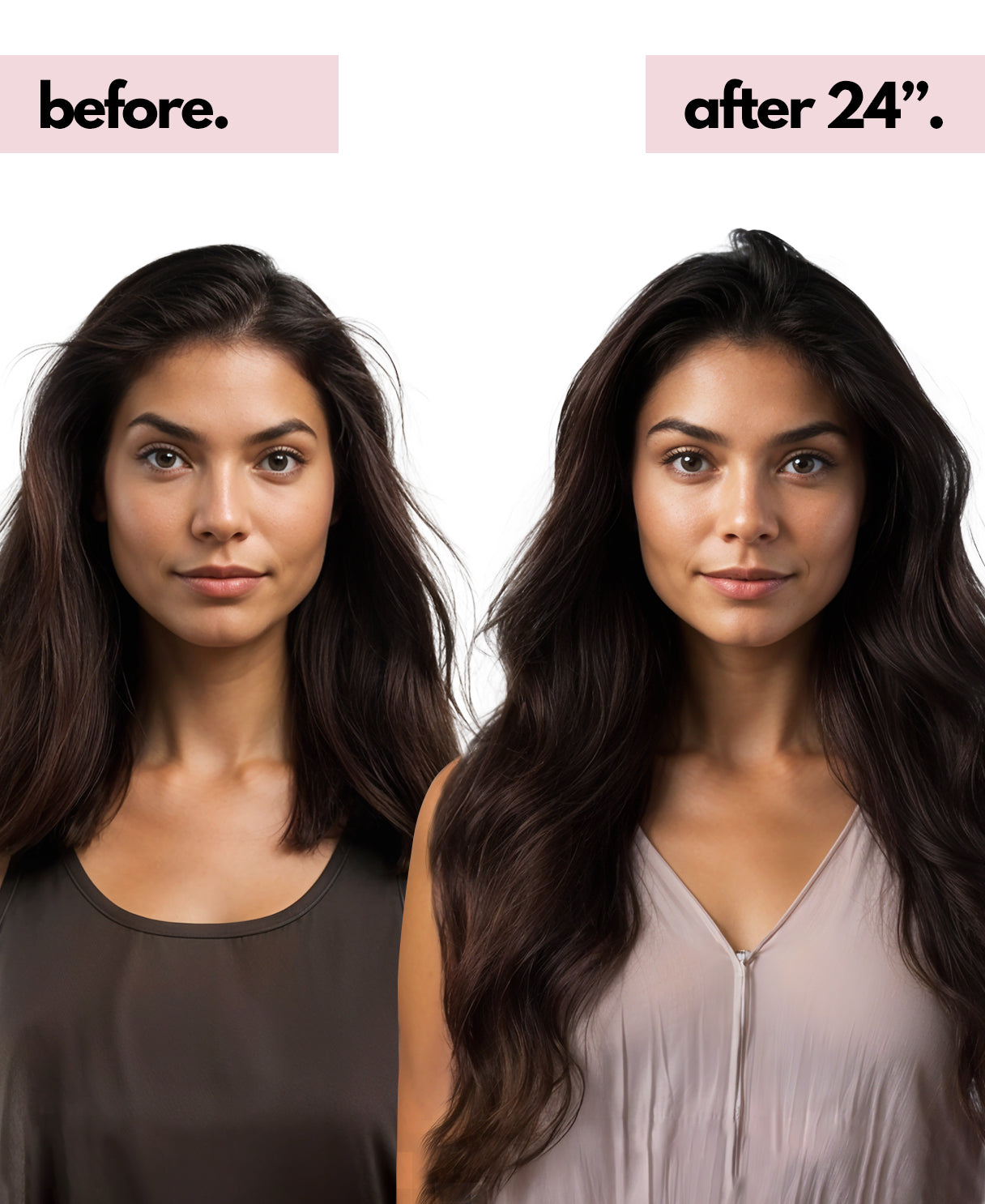 clip-in hair extensions chocolate brown.