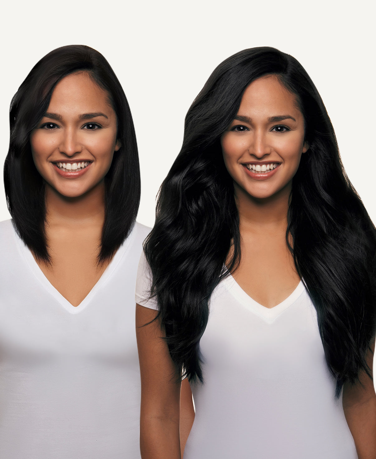 tape-in hair extensions jet black.