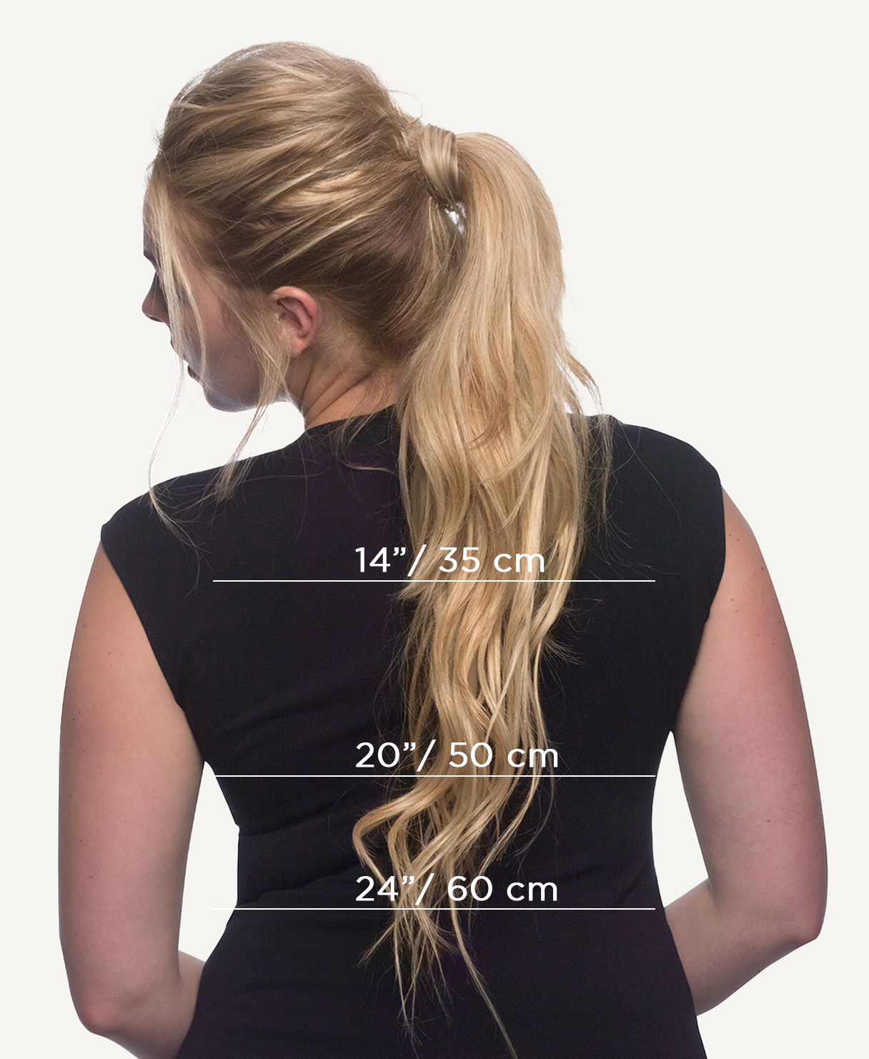 ponytail - honey blonde.