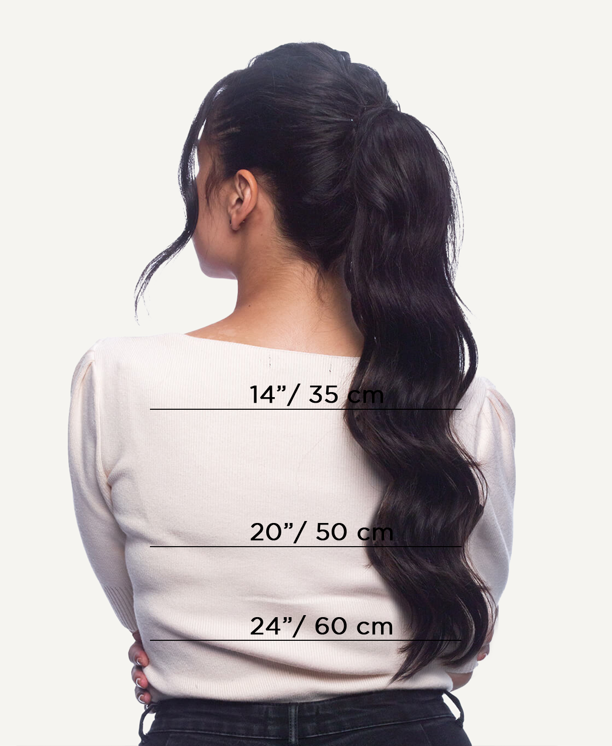 ponytail - natural black.