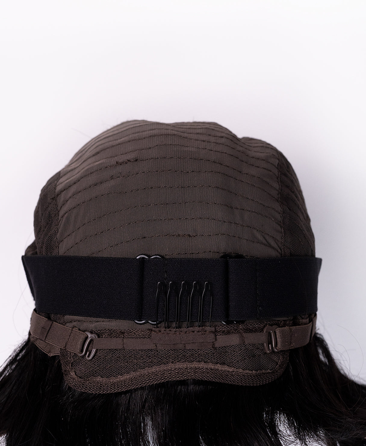 layered lace front human wig - 8" natural black.