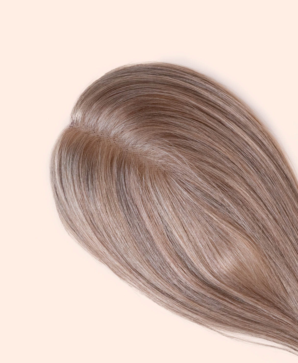 hair topper 12" ash blonde.