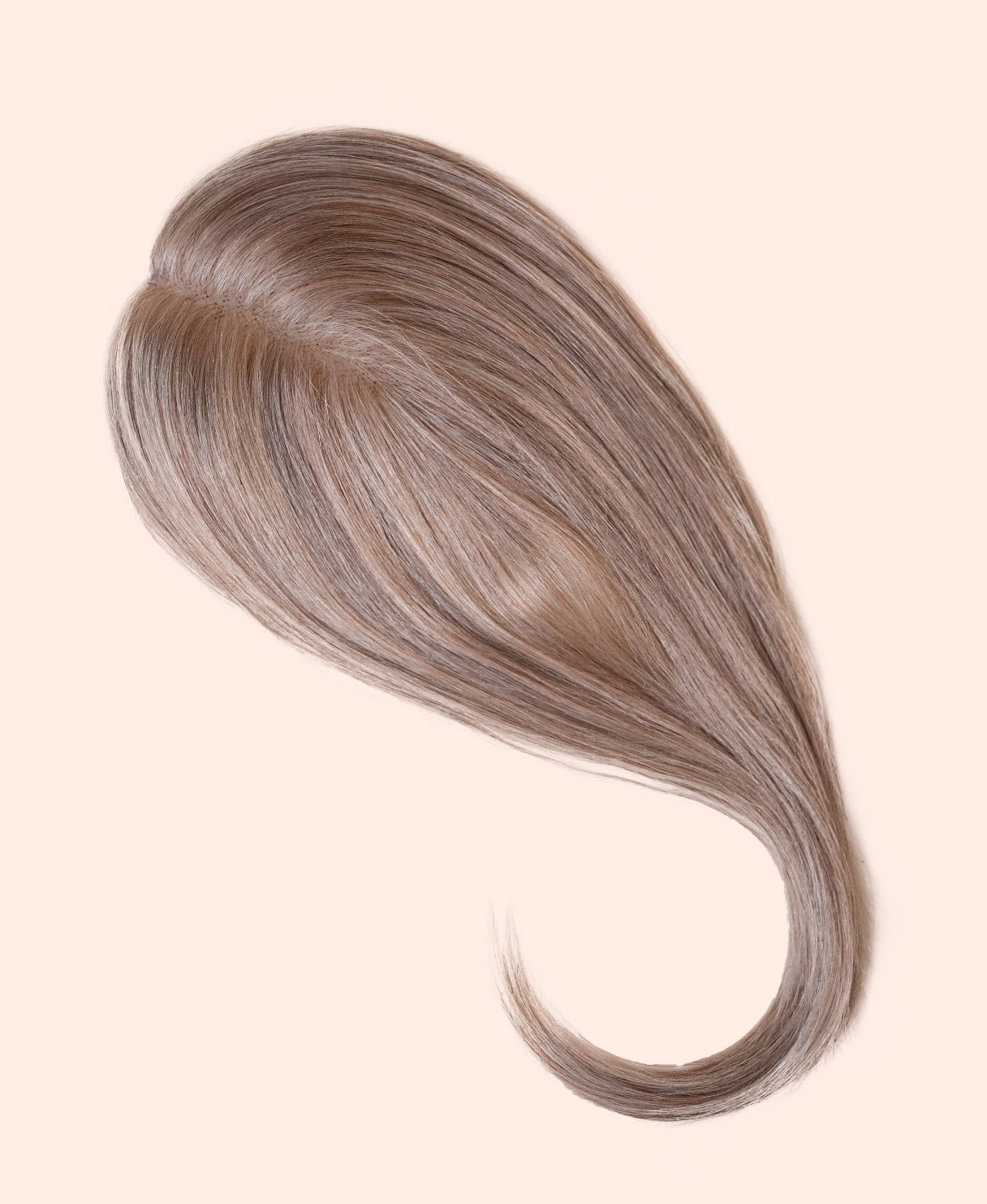 hair topper 12" ash blonde.