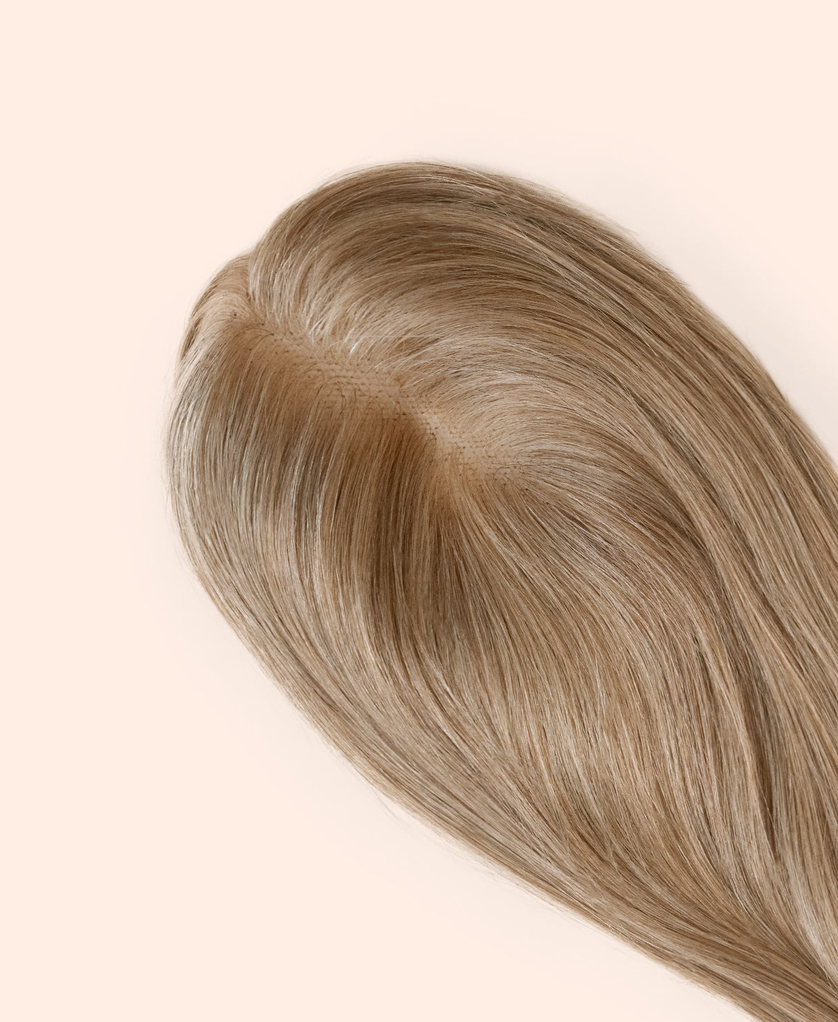 hair topper 12" medium blonde.