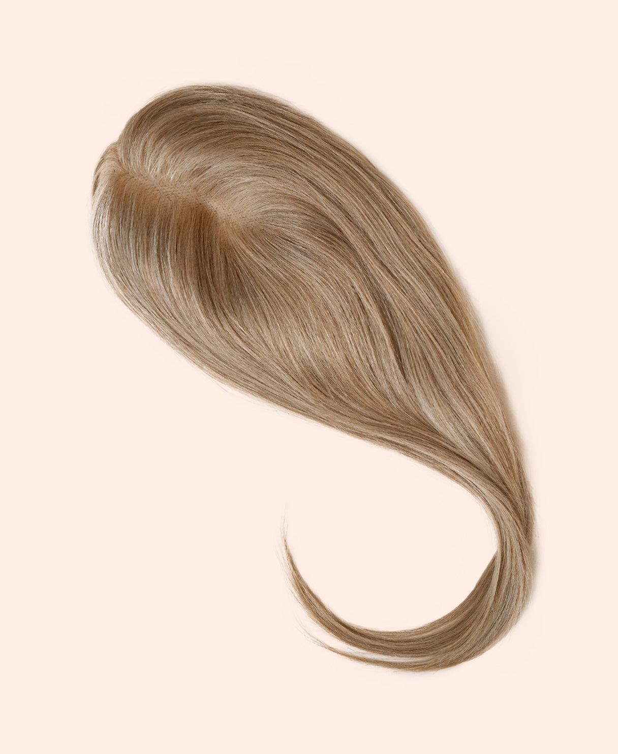 hair topper 12" medium blonde.