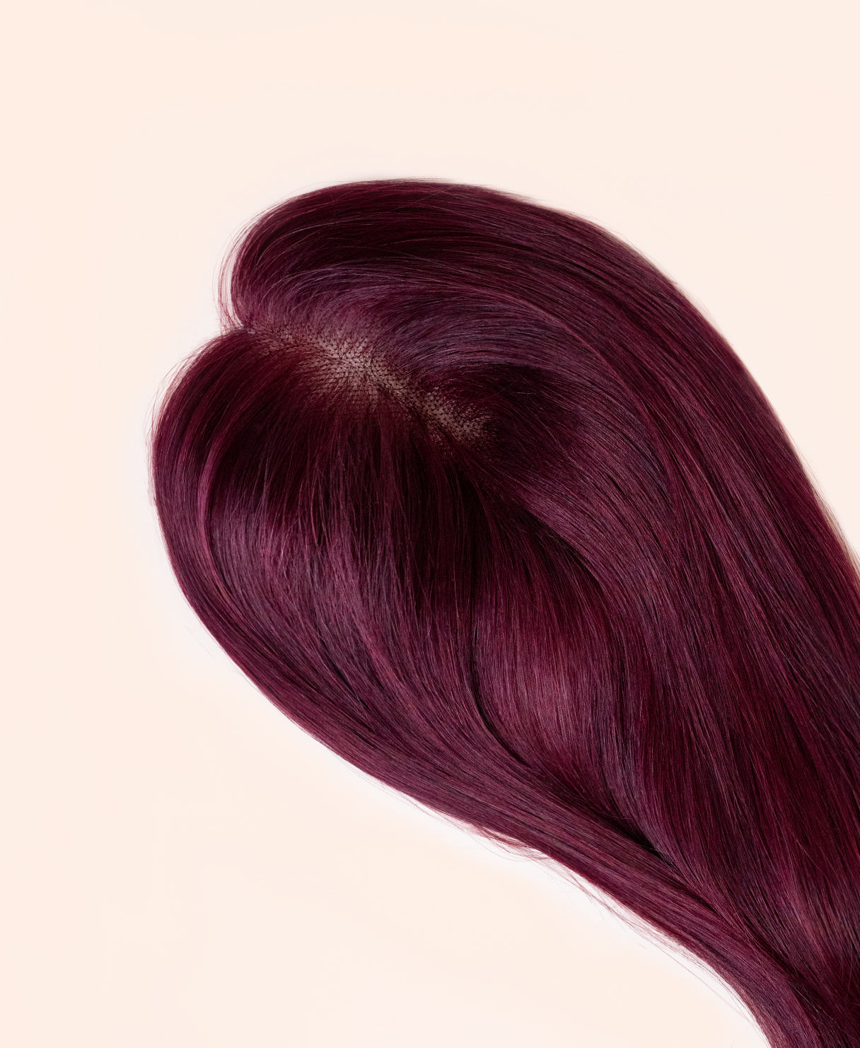 hair topper 12" cherry red.