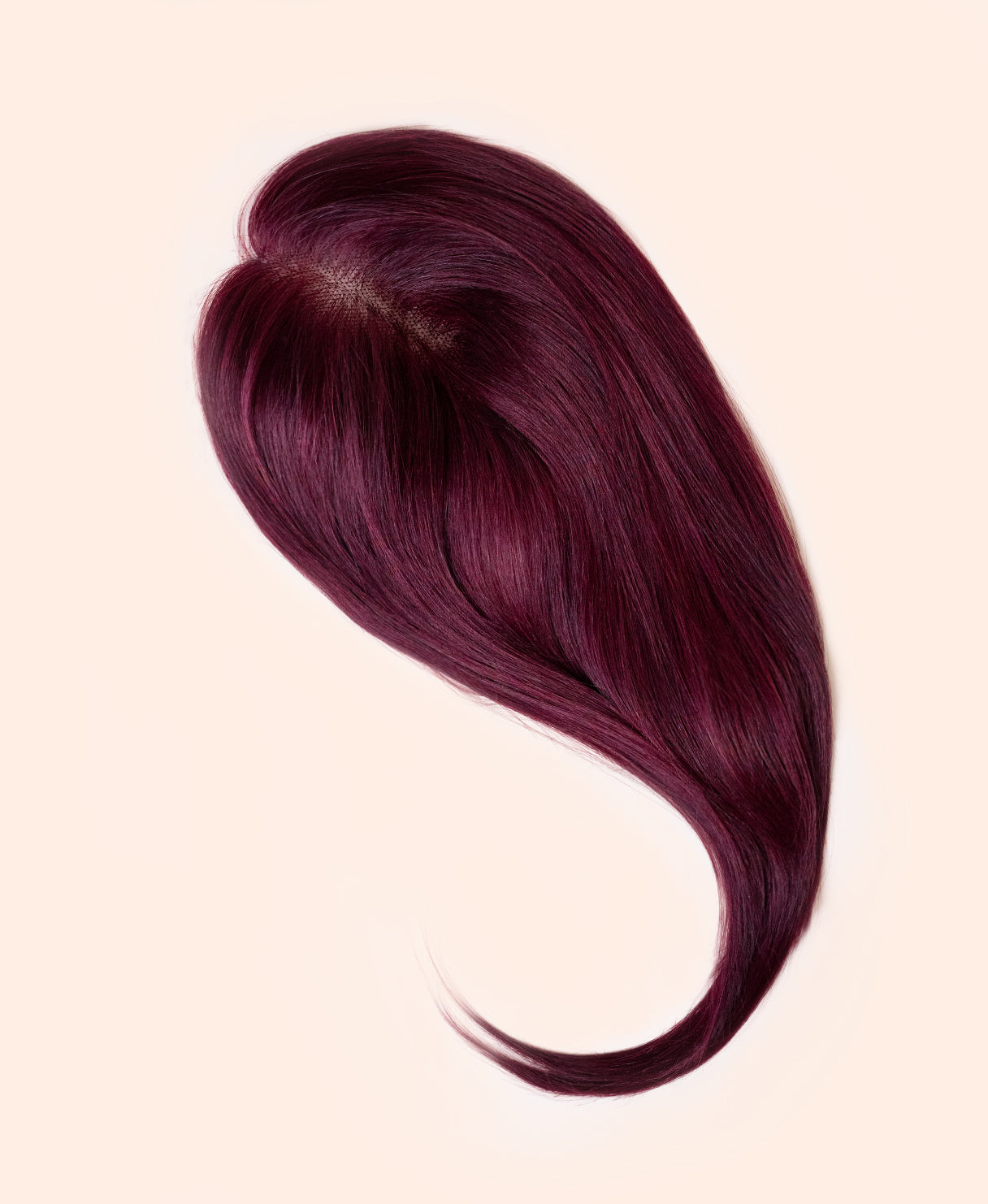 hair topper 12" cherry red.