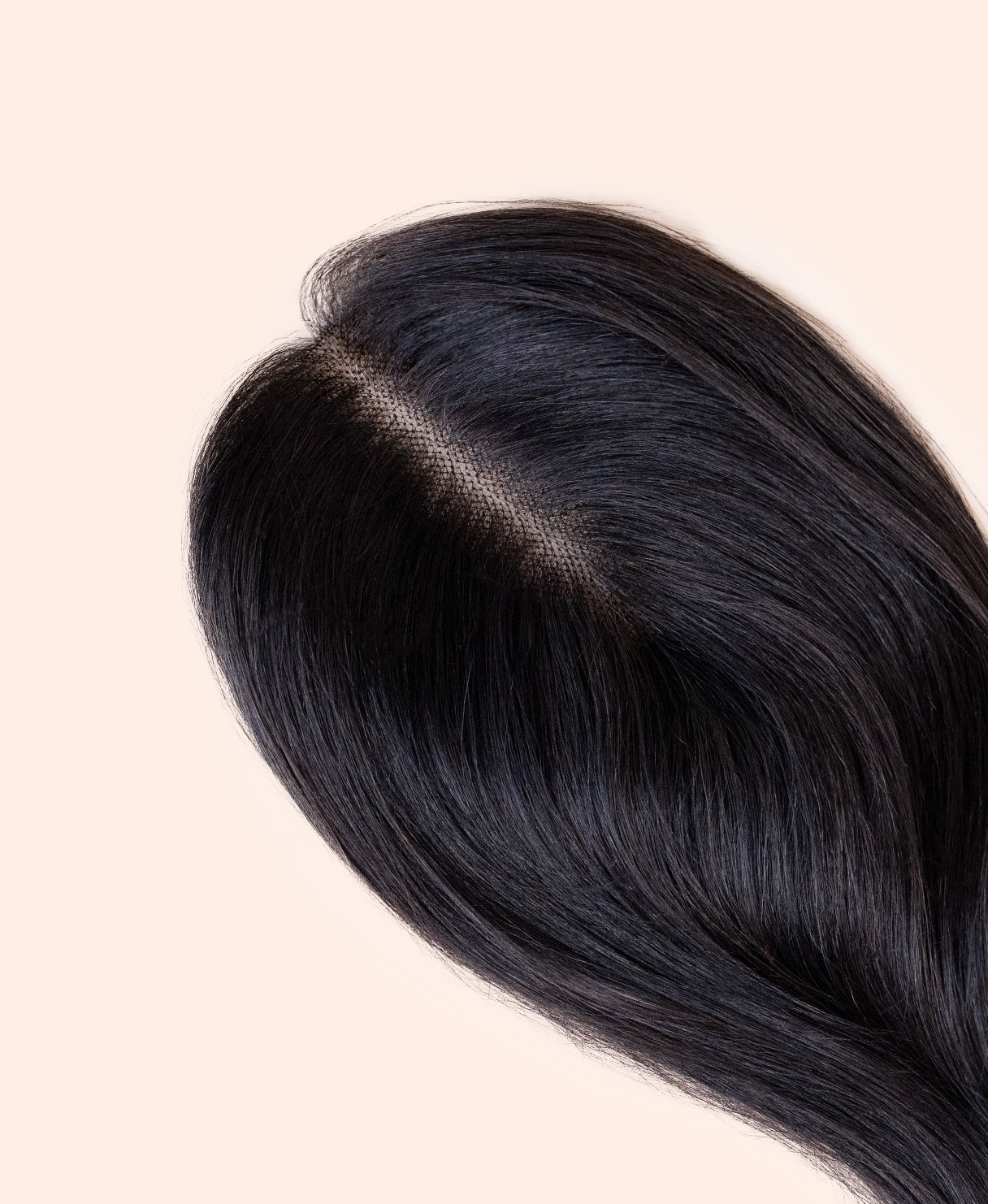 hair topper 12" natural black.