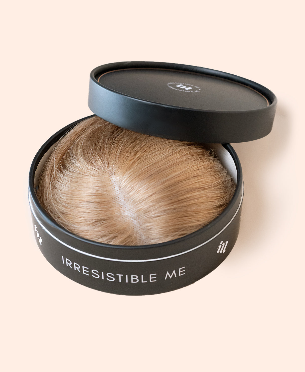 hair topper 12" medium blonde.