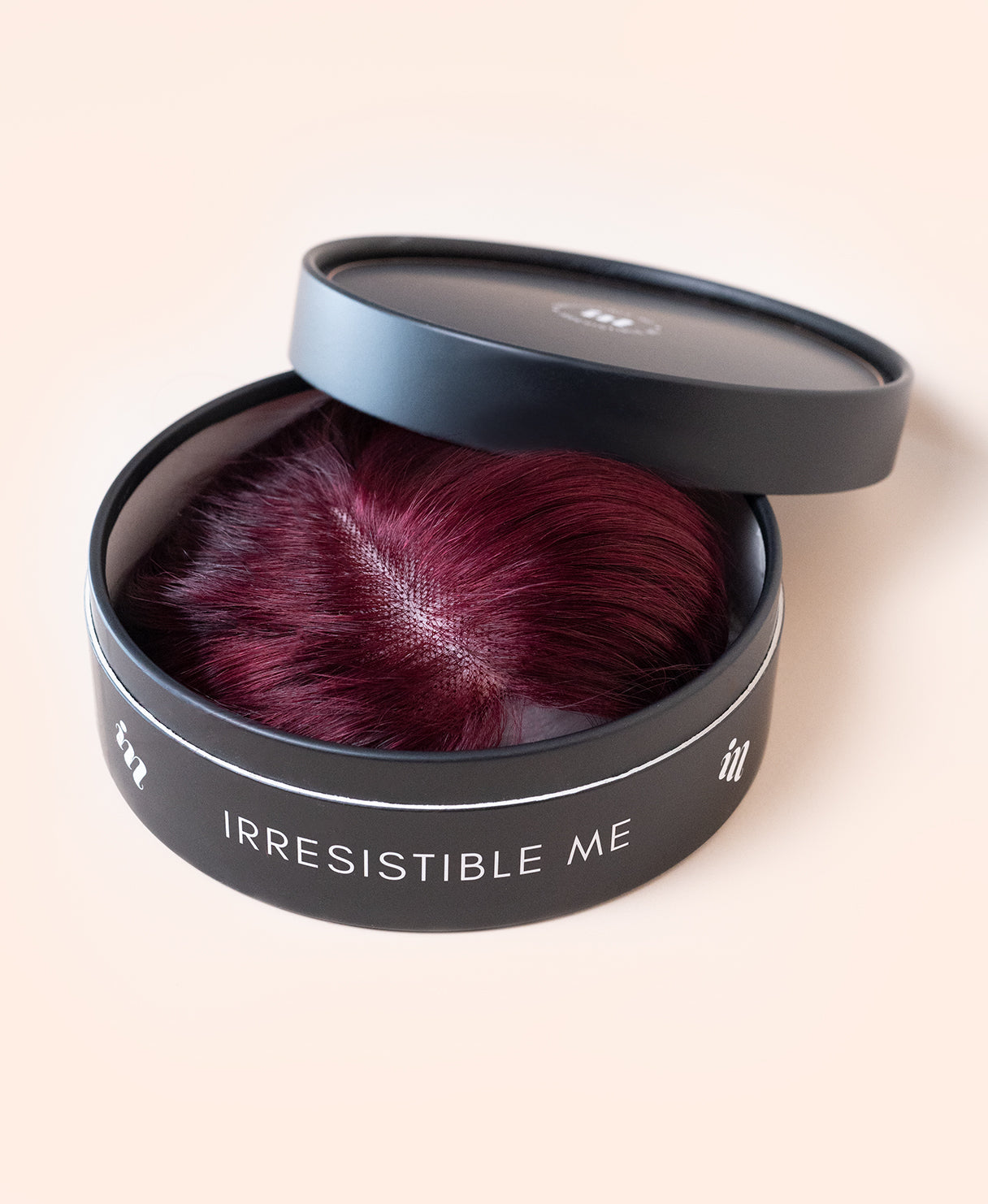 hair topper 12" cherry red.