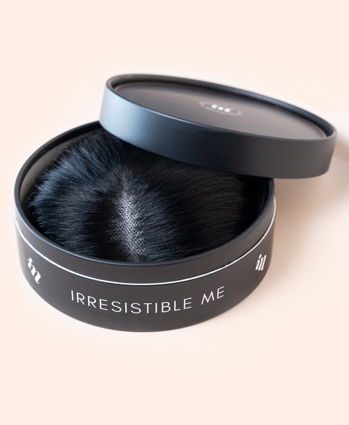 hair topper 12" jet black.