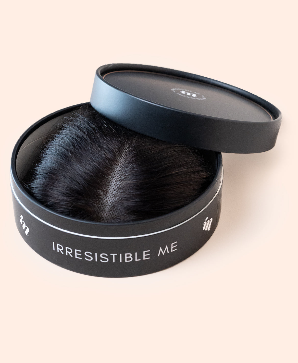 hair topper 12" natural black.