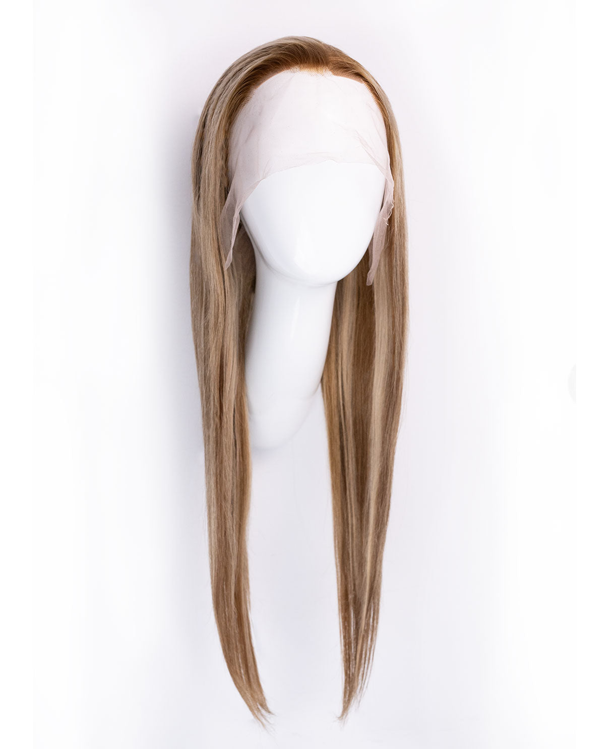 lace front human wig - 20" blonde highlights.