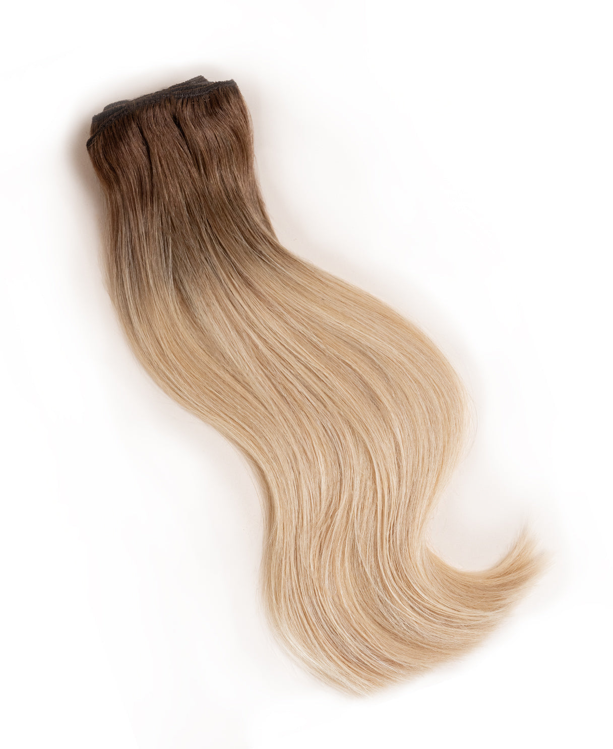 clip-in hair extensions dirty blonde rootmelt.