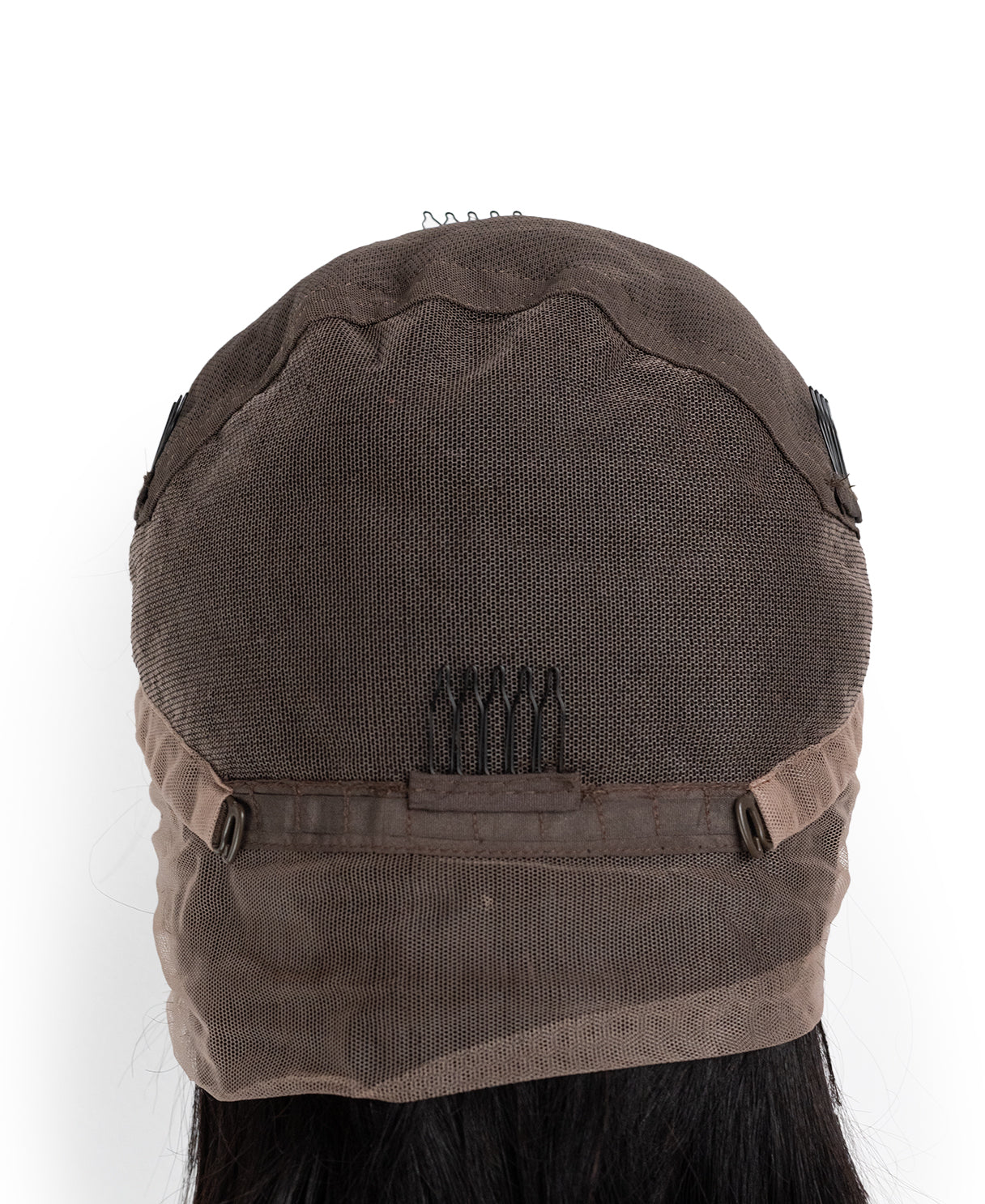 full lace human wig - 20" natural black.