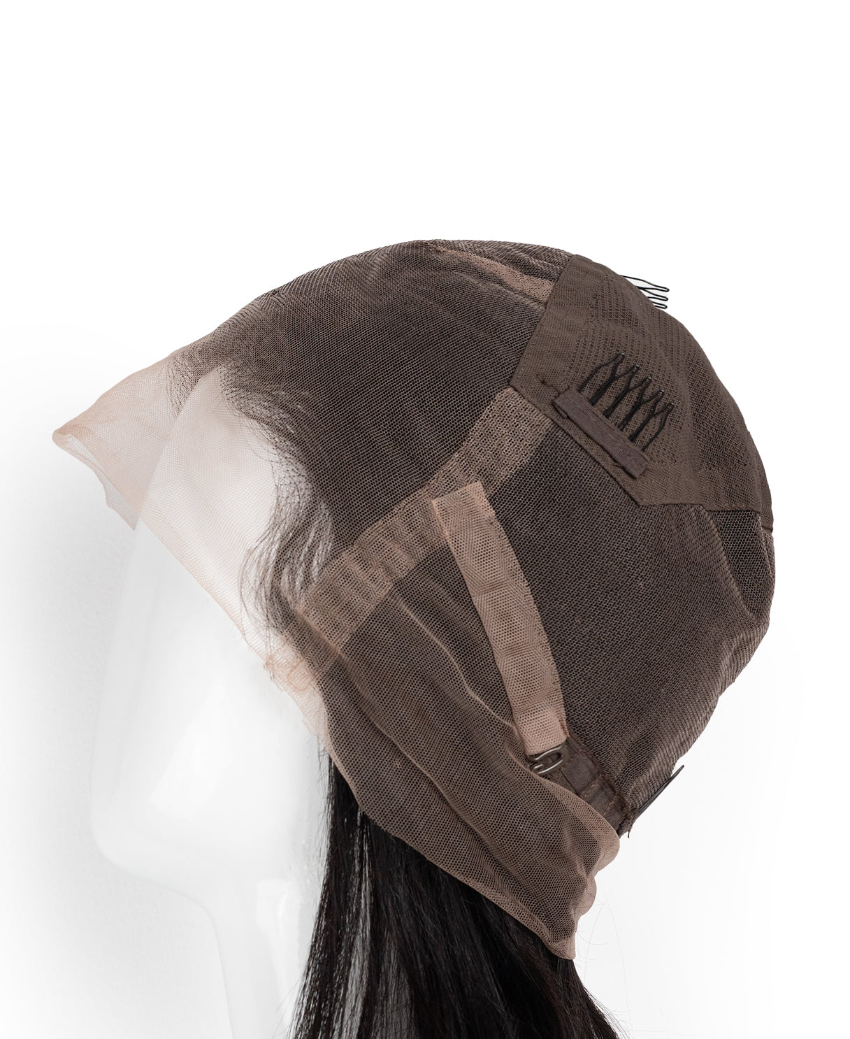 full lace human wig - 12" natural black.