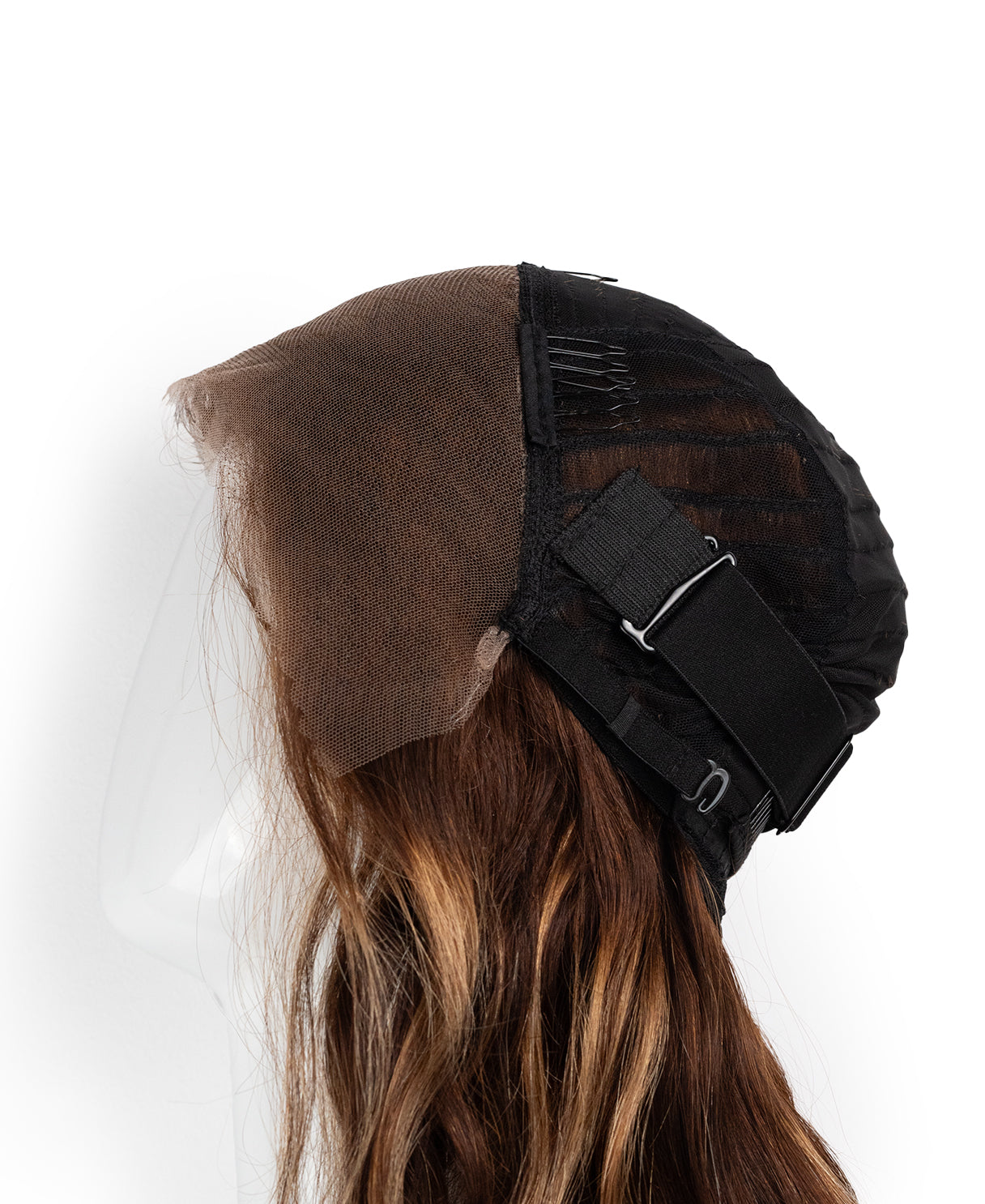 lace front human wig - 20" bronde highlights.