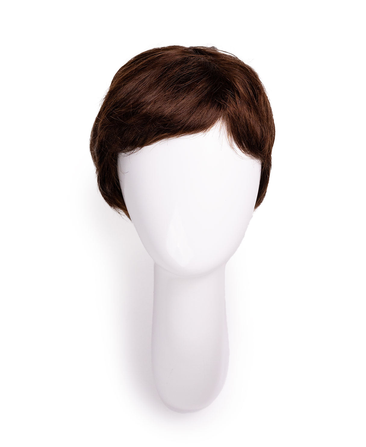 pixie cut human wig - 6" chocolate brown.