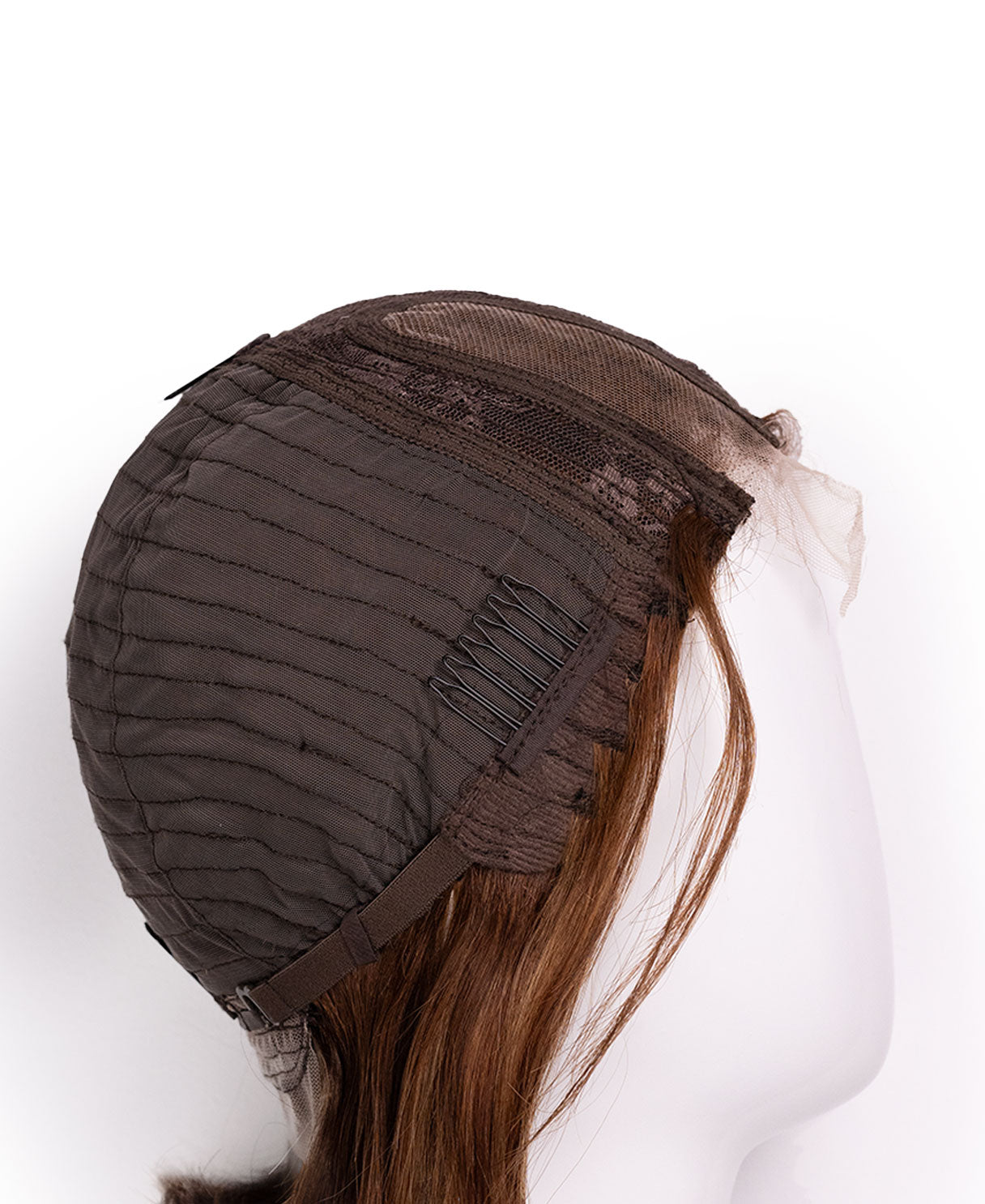 bob with side part - 10" blonde highlights.