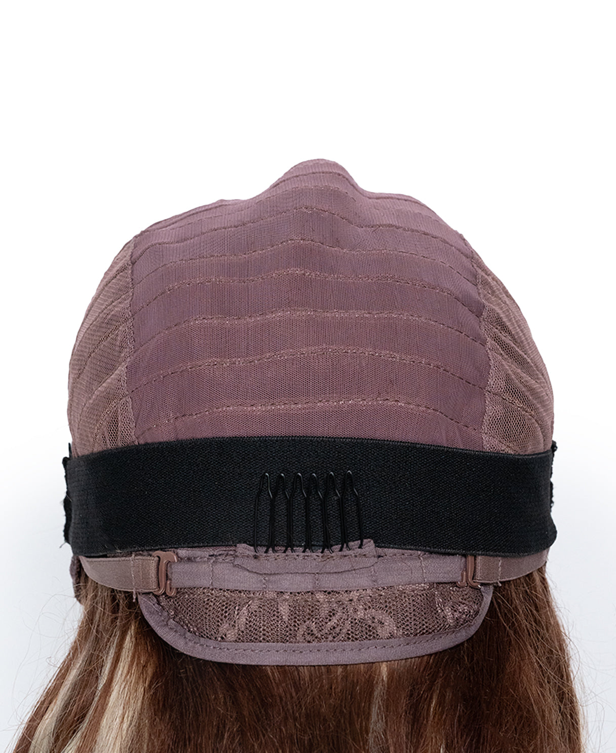 lace front human wig - 20" chunky highlights.