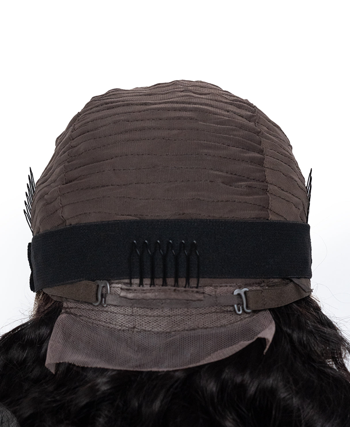 lace front human wig - 16" 3a bouncy curls natural black.