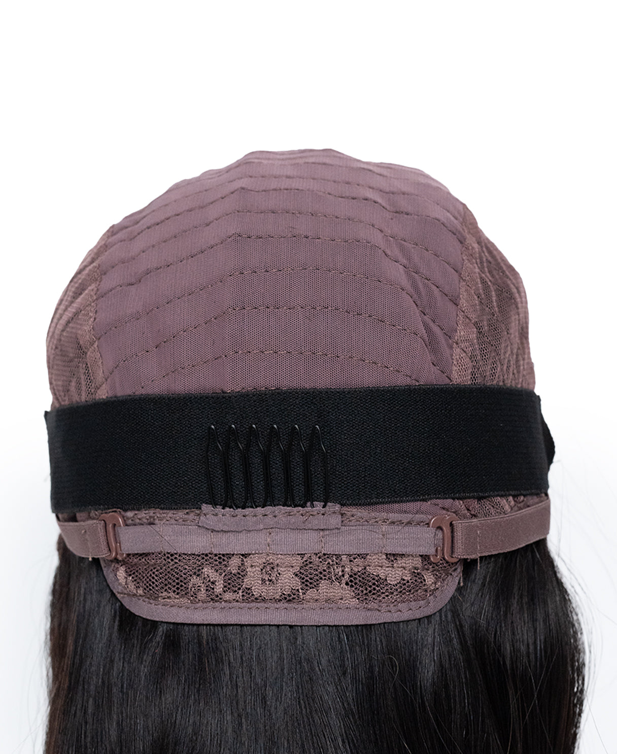 5x5 lace front blunt cut wig - 14" natural black.