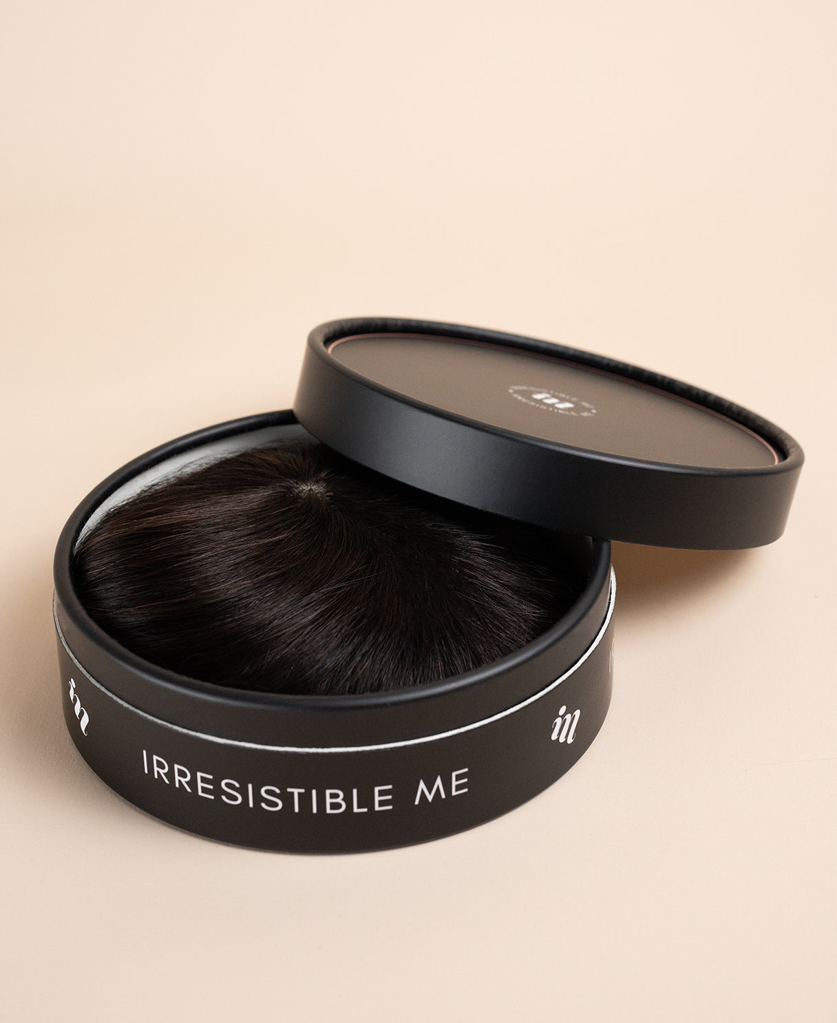 hair topper with bangs 12" natural black.