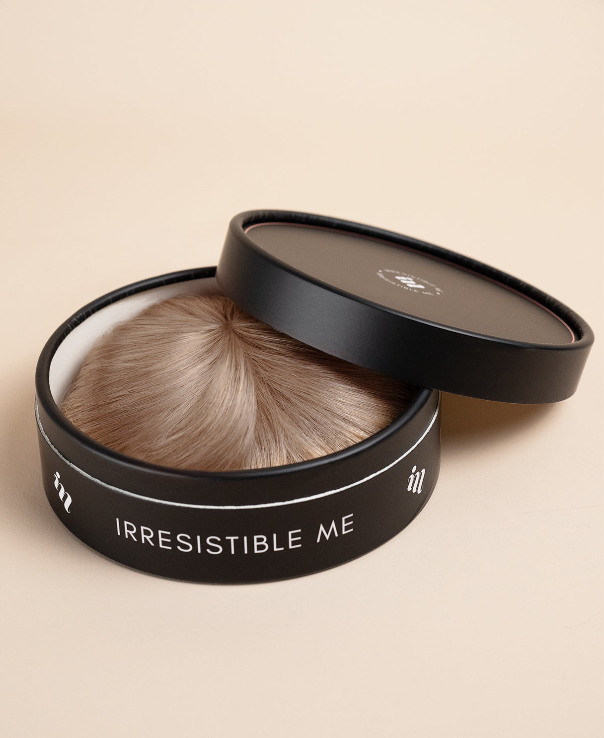 hair topper with bangs 12" ash blonde.