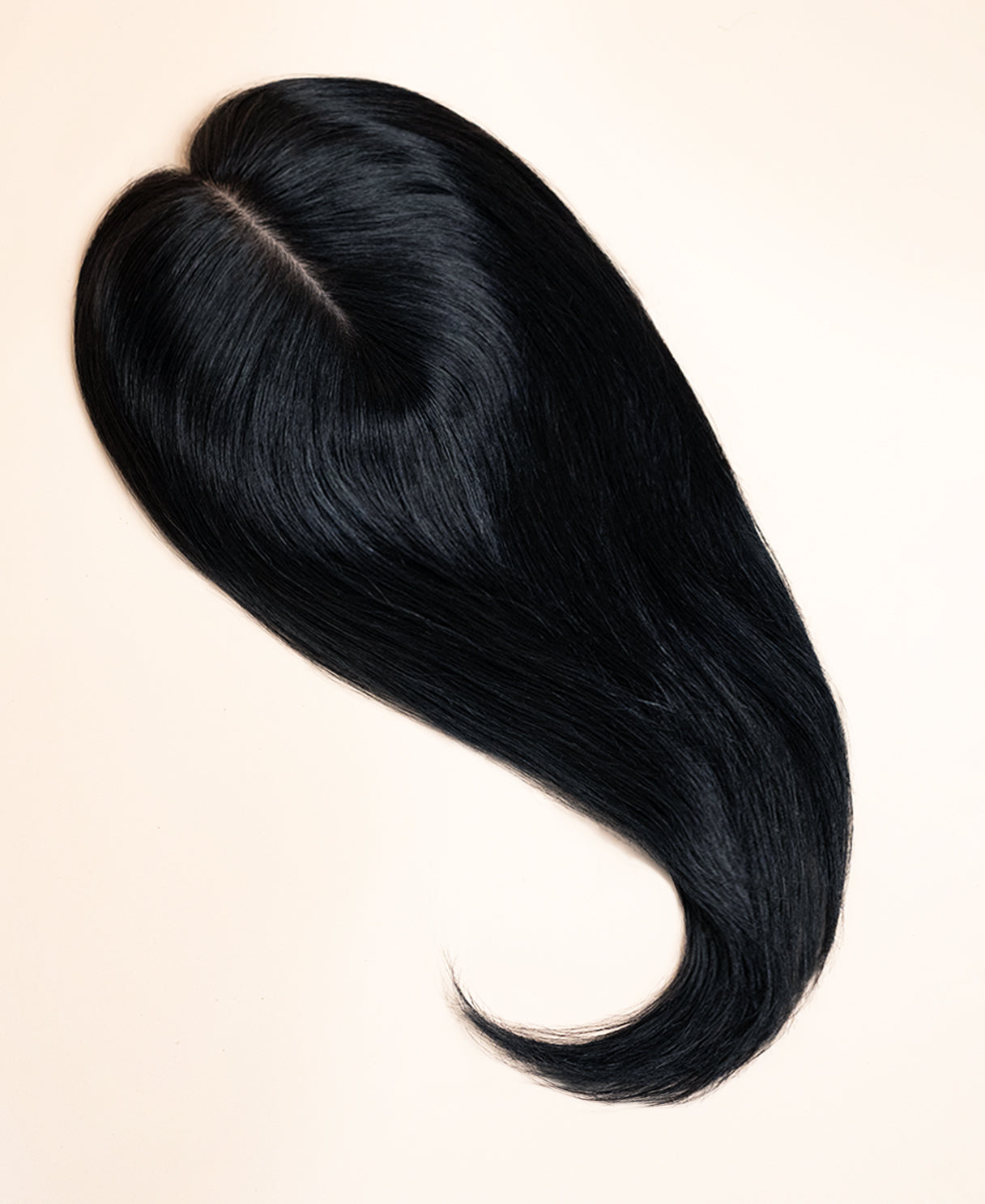 premium hair topper 14" jet black.