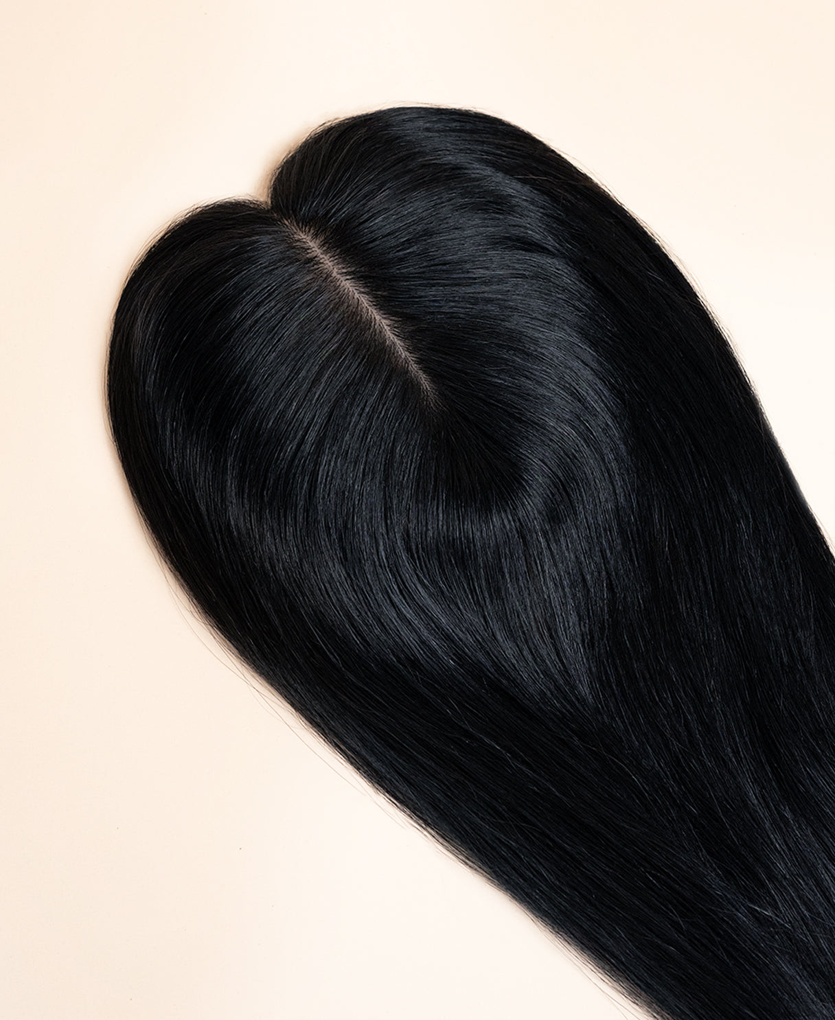 premium hair topper 14" jet black.