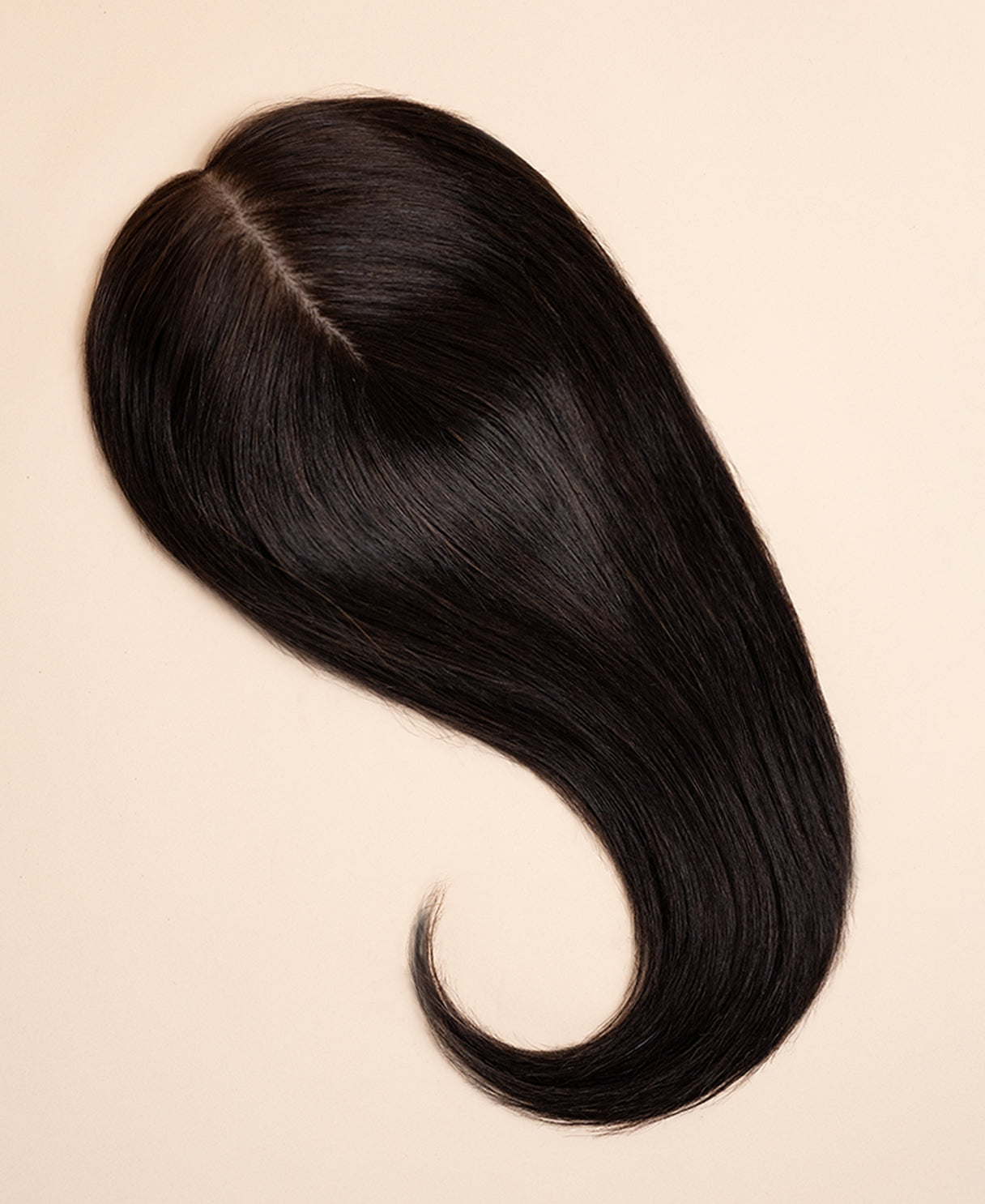 premium hair topper 14" dark brown.