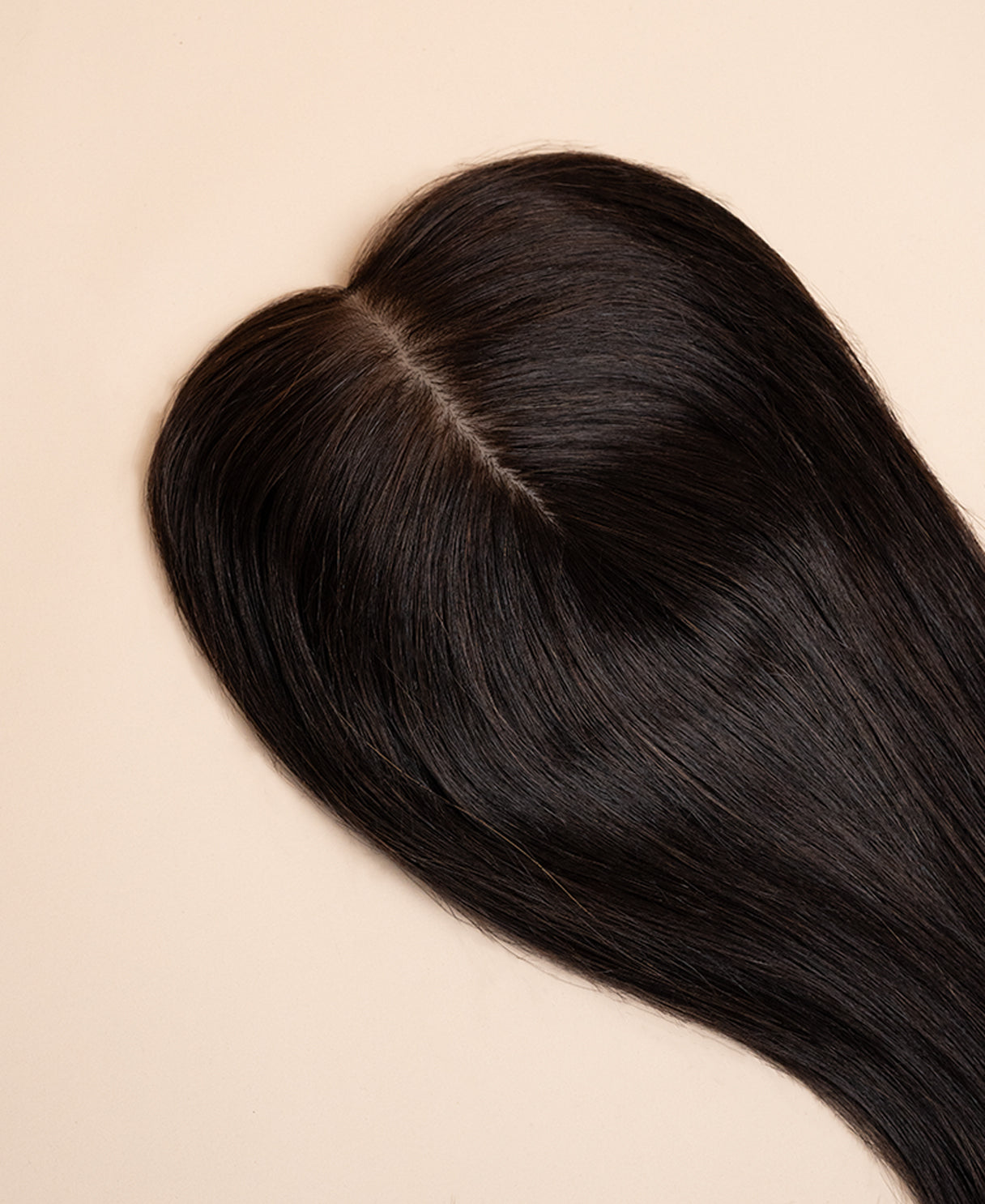 premium hair topper 14" dark brown.