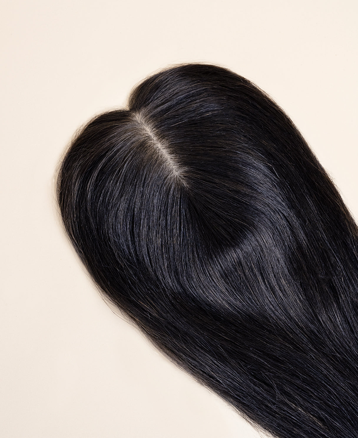 premium hair topper 14" natural black.