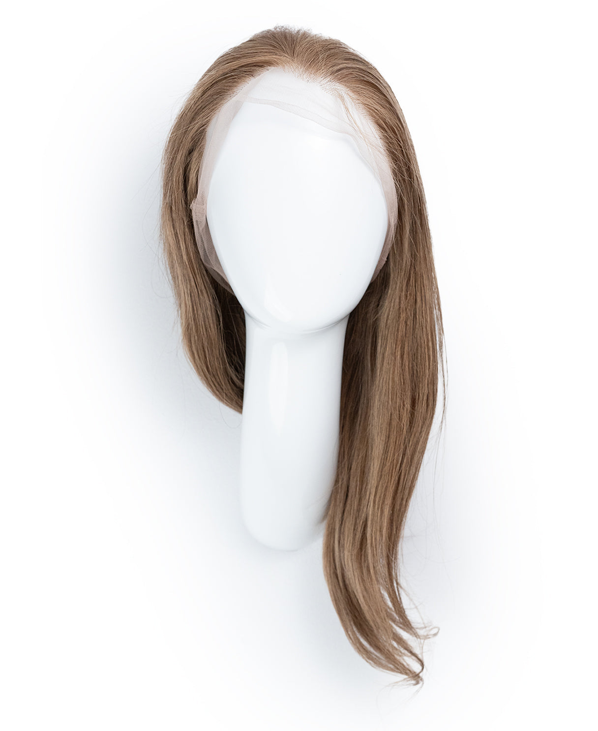 full lace human wig - 12" ash.