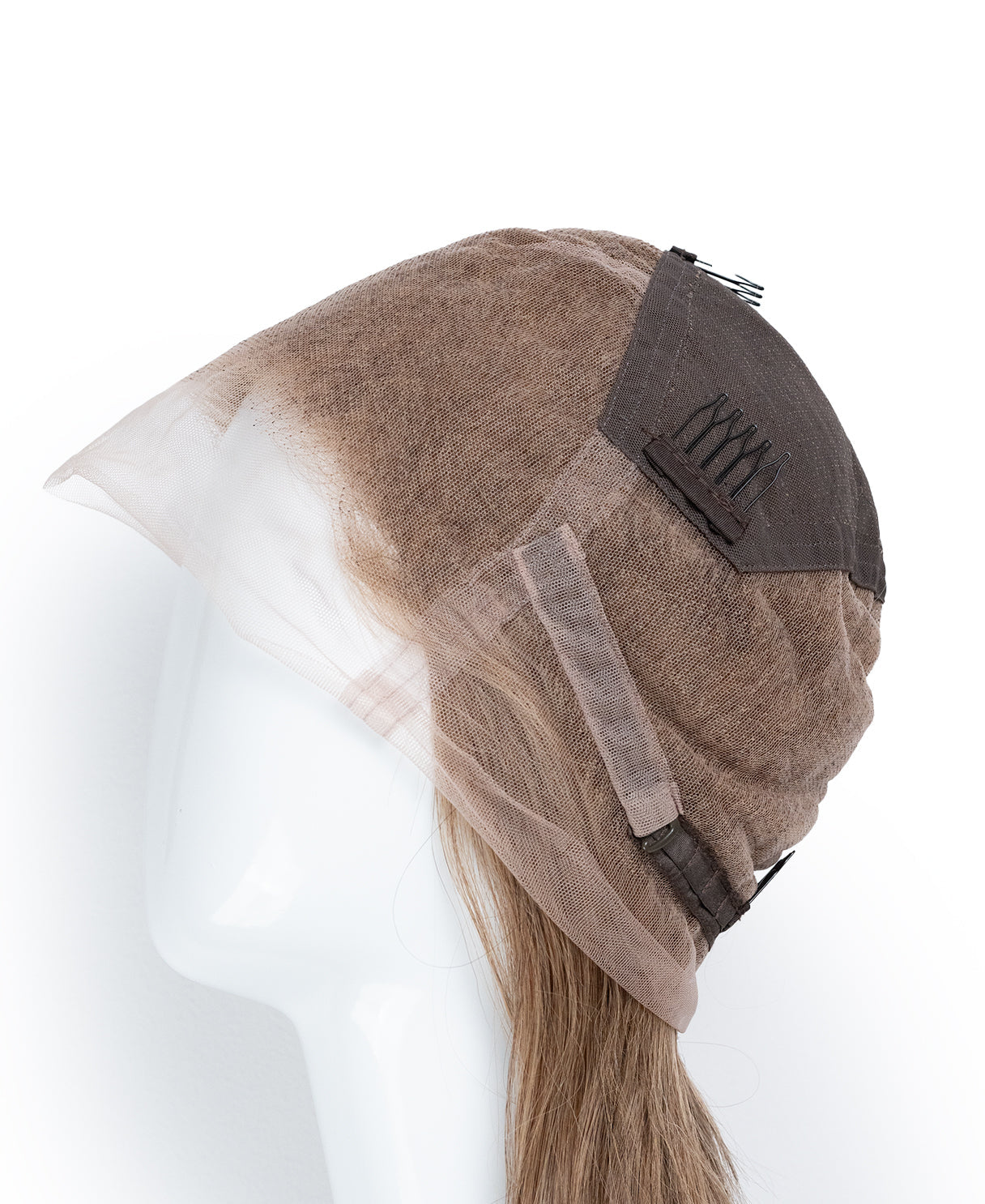 full lace human wig - 18" ash.