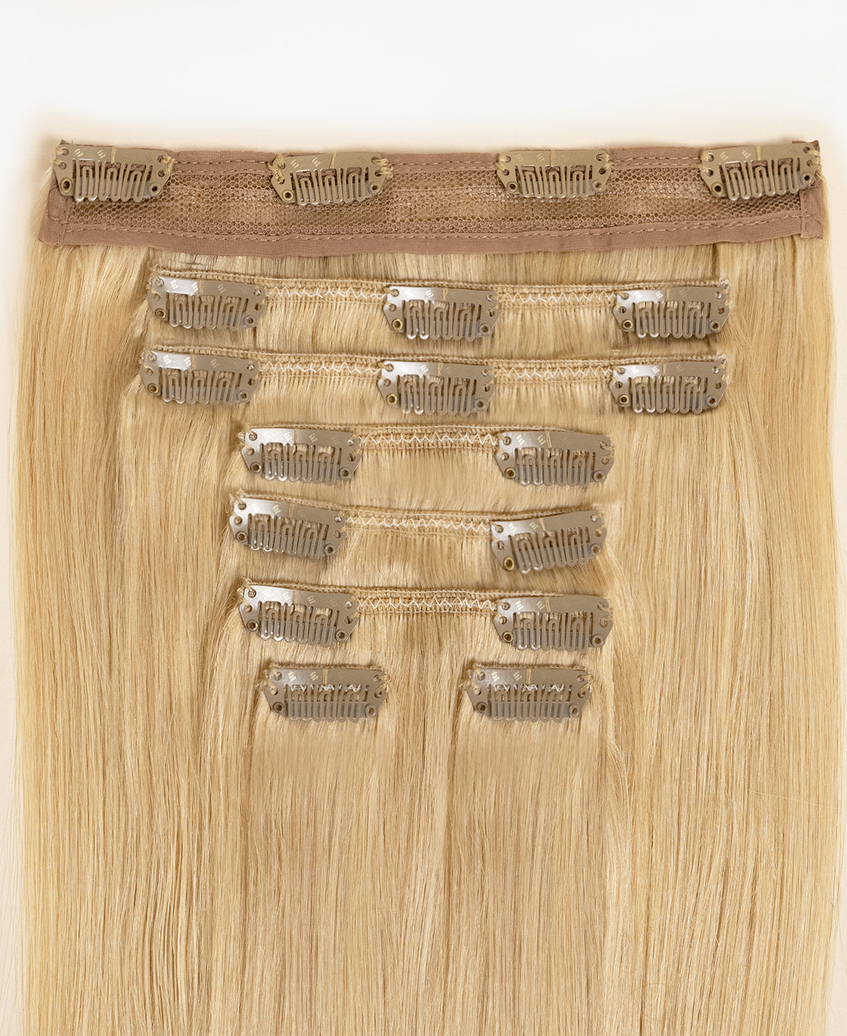 clip-in hair extensions dirty blonde.