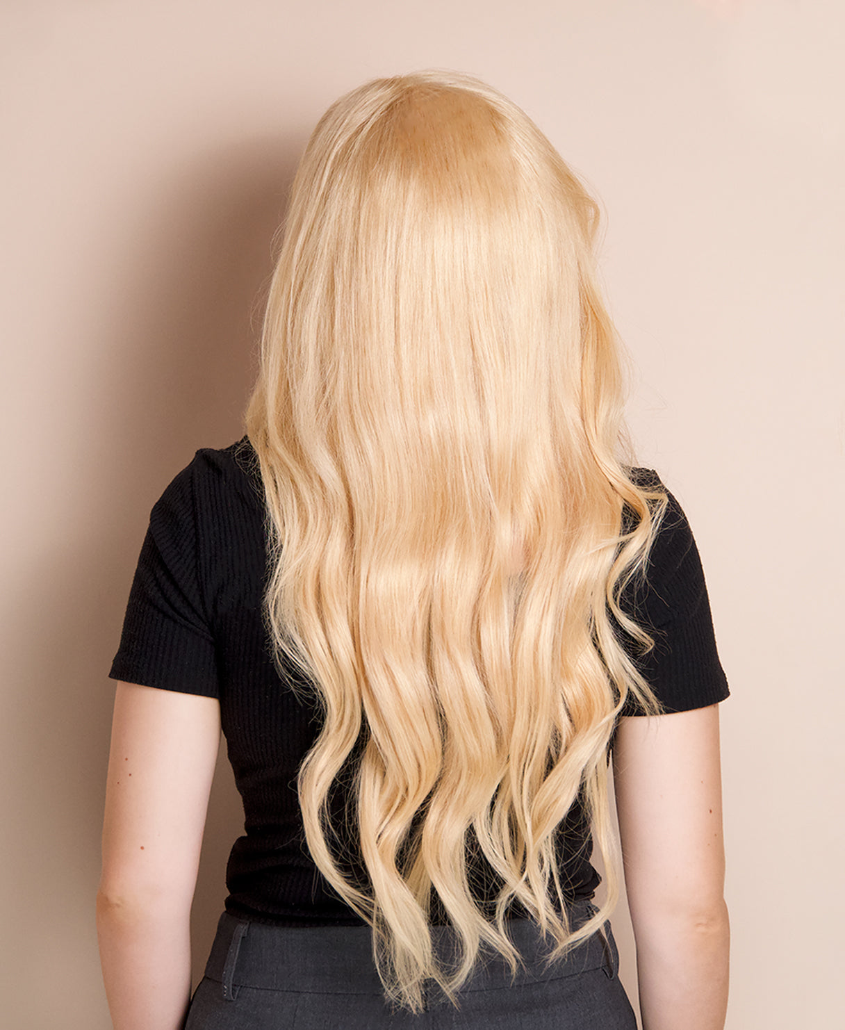 lace front human wig - 20" honey blonde.