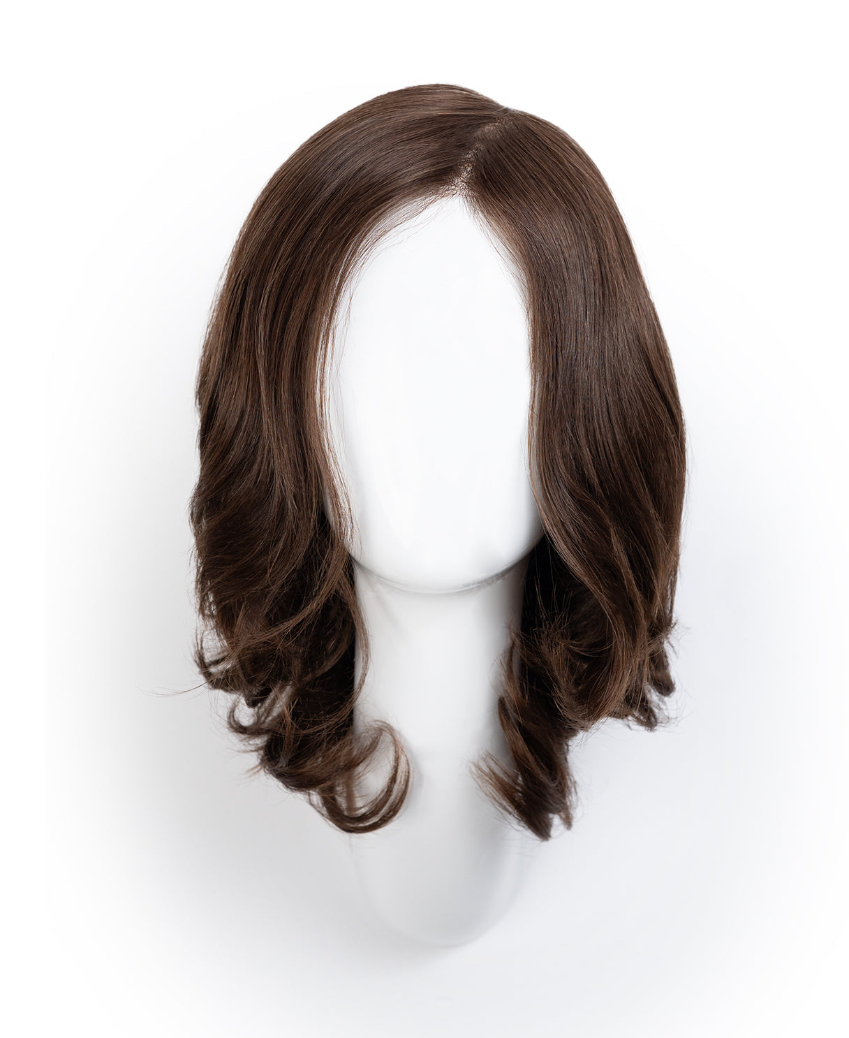 european virgin hair wig - 10" medium brown.