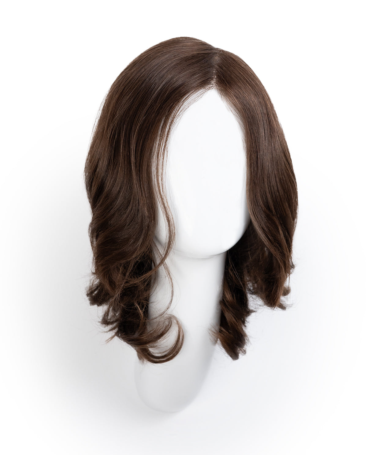 european virgin hair wig - 10" medium brown.