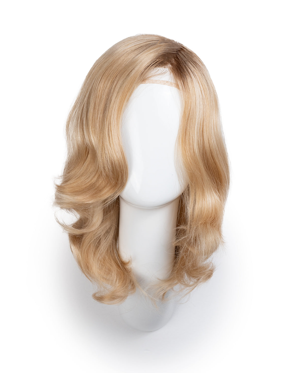 european virgin hair wig - 10" blonde highlights.