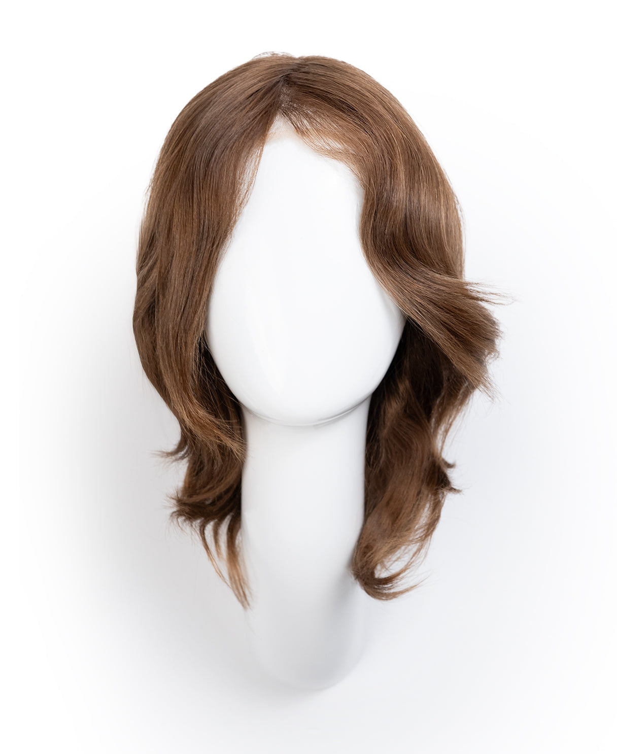 european virgin hair wig - 8" light brown.