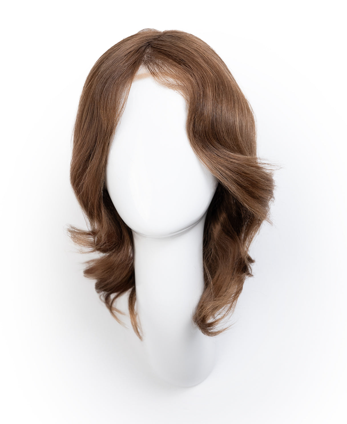 european virgin hair wig - 8" light brown.