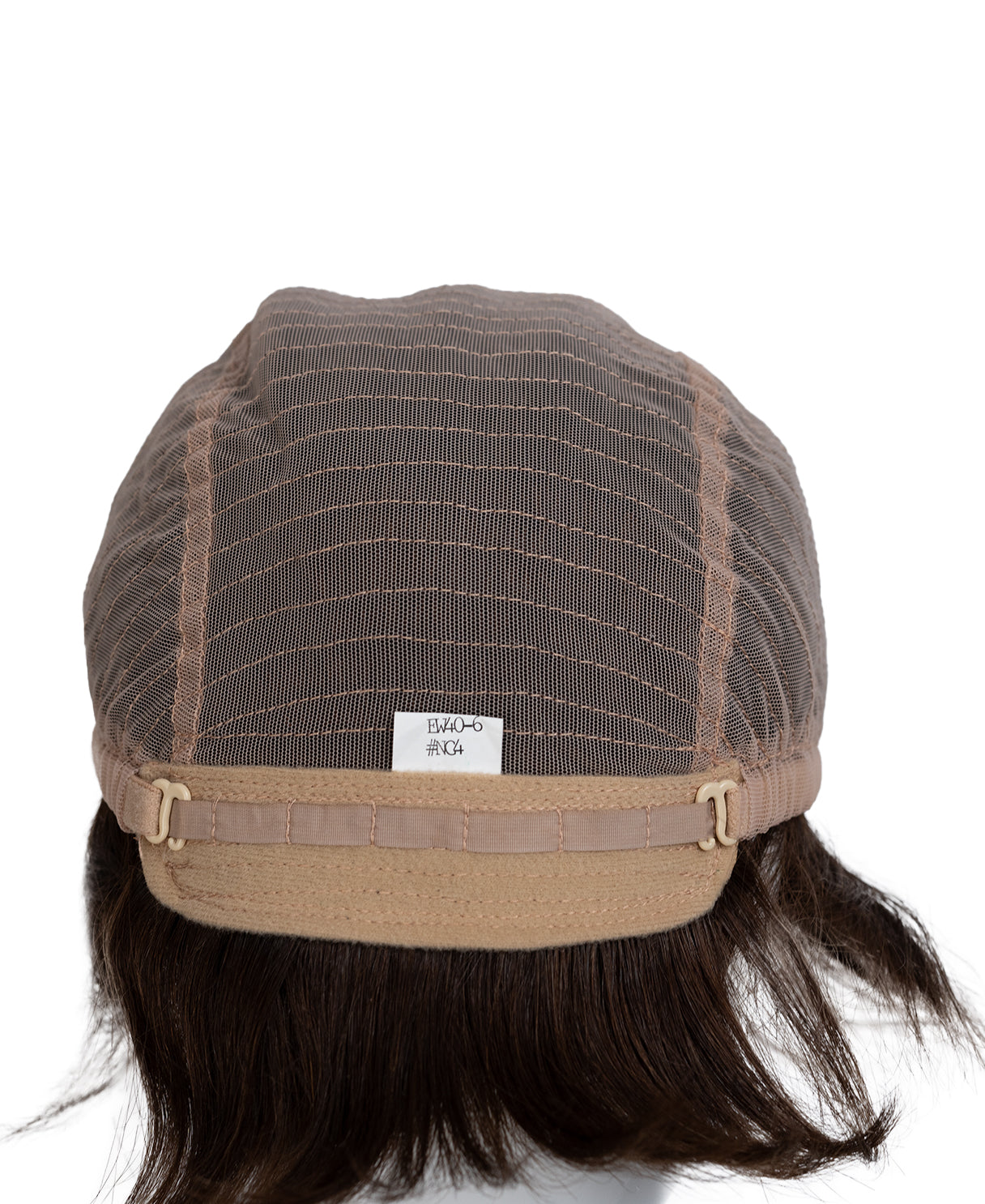 european virgin hair wig - 6" medium brown.