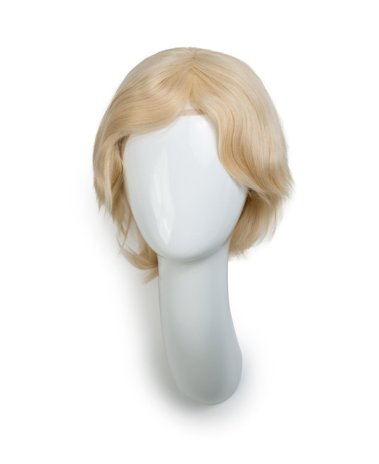 european virgin hair wig - 6" light blonde.